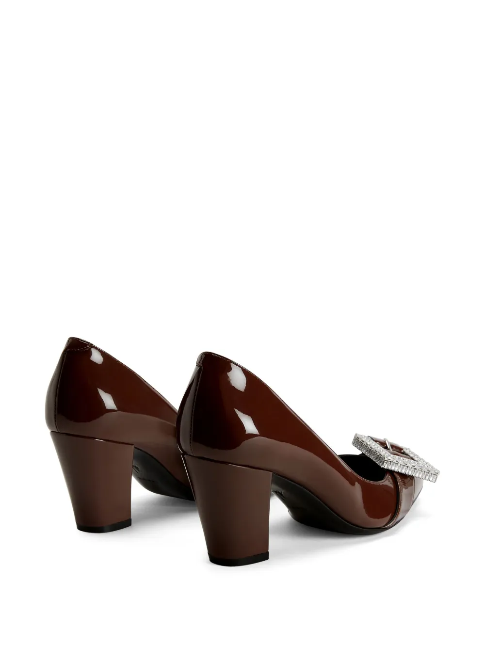 Giuseppe Zanotti buckle-detail leather pumps Black