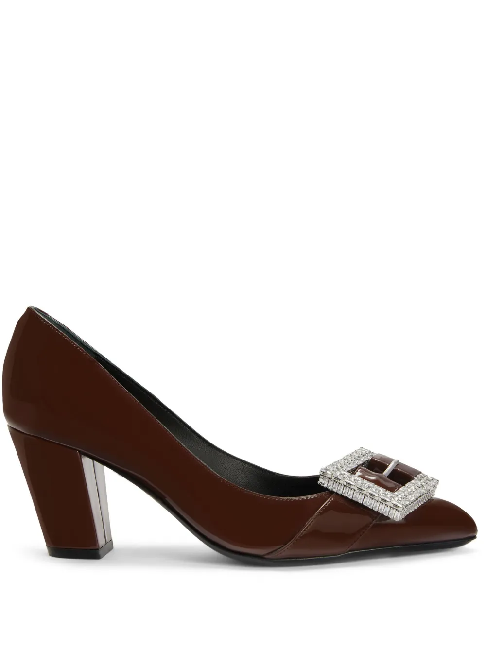 Giuseppe Zanotti buckle-detail leather pumps Black