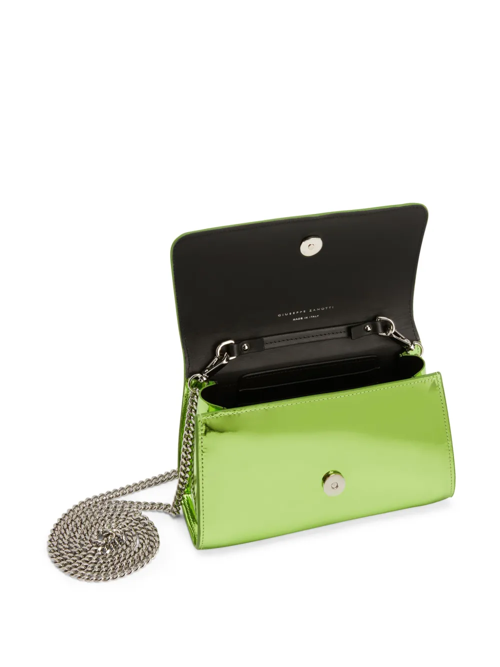 Giuseppe Zanotti Cleopatra clutch met metallic-effect Groen