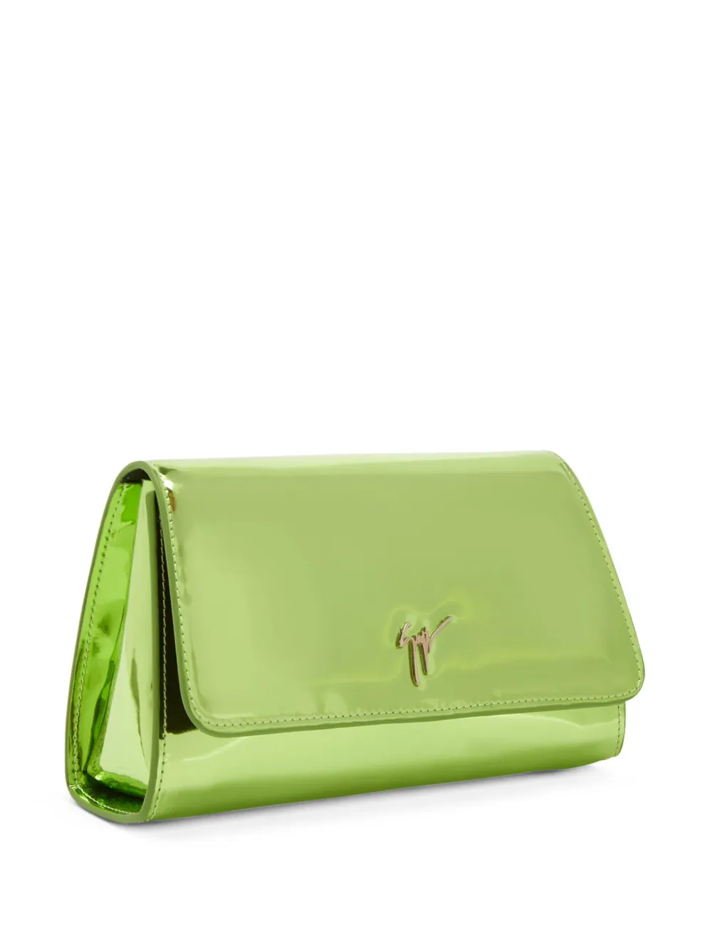 Giuseppe Zanotti Cleopatra clutch met metallic-effect Groen