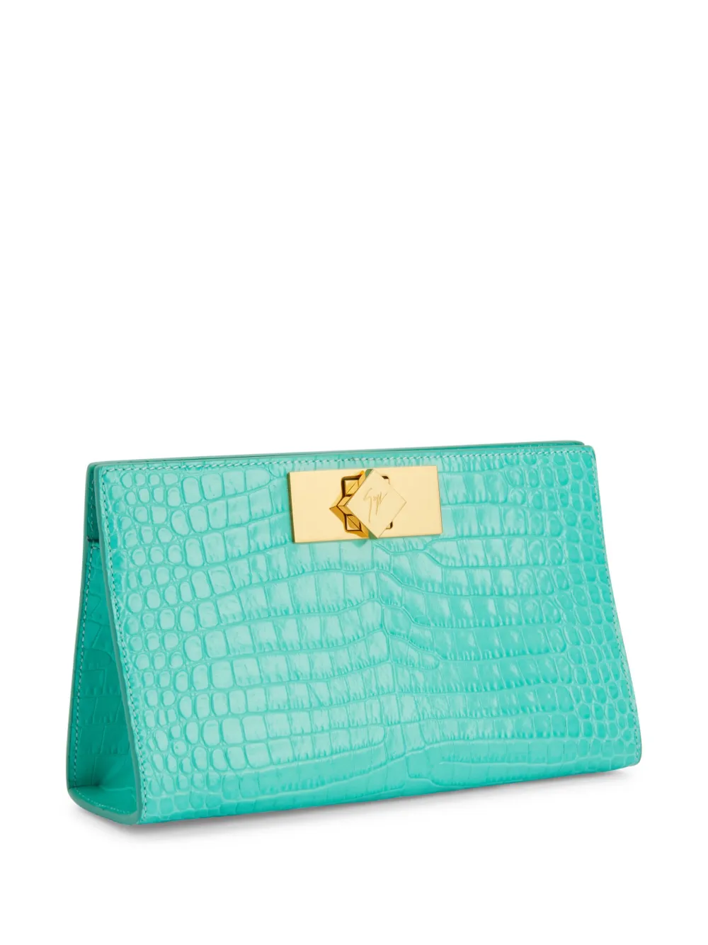 Giuseppe Zanotti Annhita leren clutch Blauw