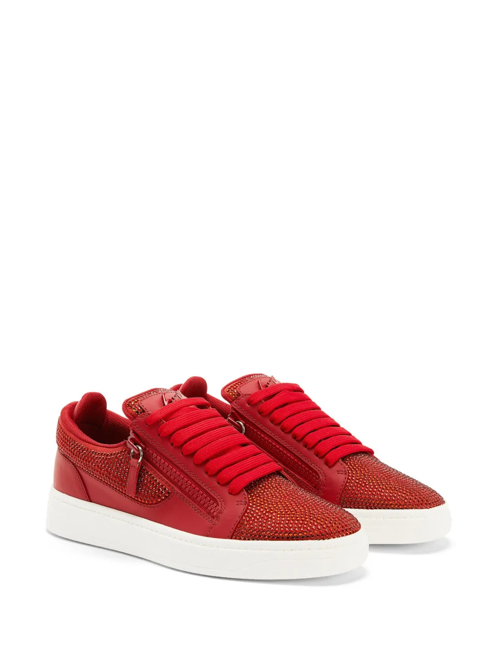 Giuseppe Zanotti GZ94 rhinestone-embellished sneakers Red