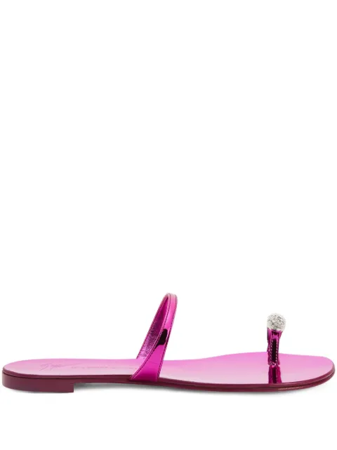 Giuseppe Zanotti Verzierte Ring Flip-Flops