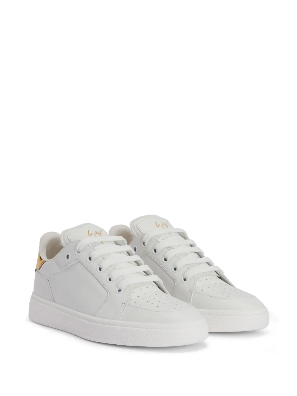 Giuseppe Zanotti Gz94 metallic-panel leather sneakers White