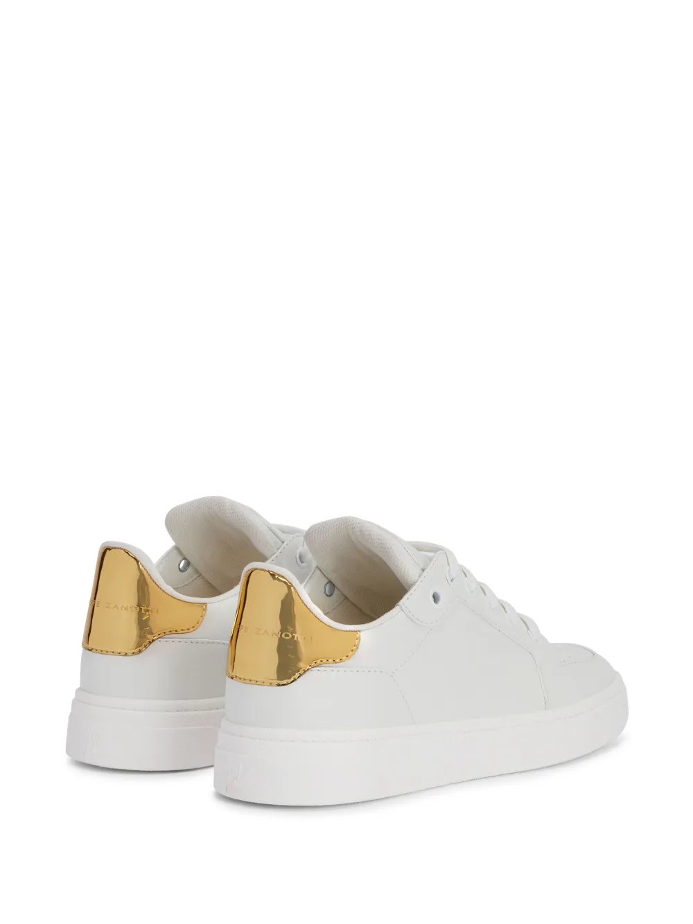 Giuseppe Zanotti Gz94 metallic-panel leather sneakers White