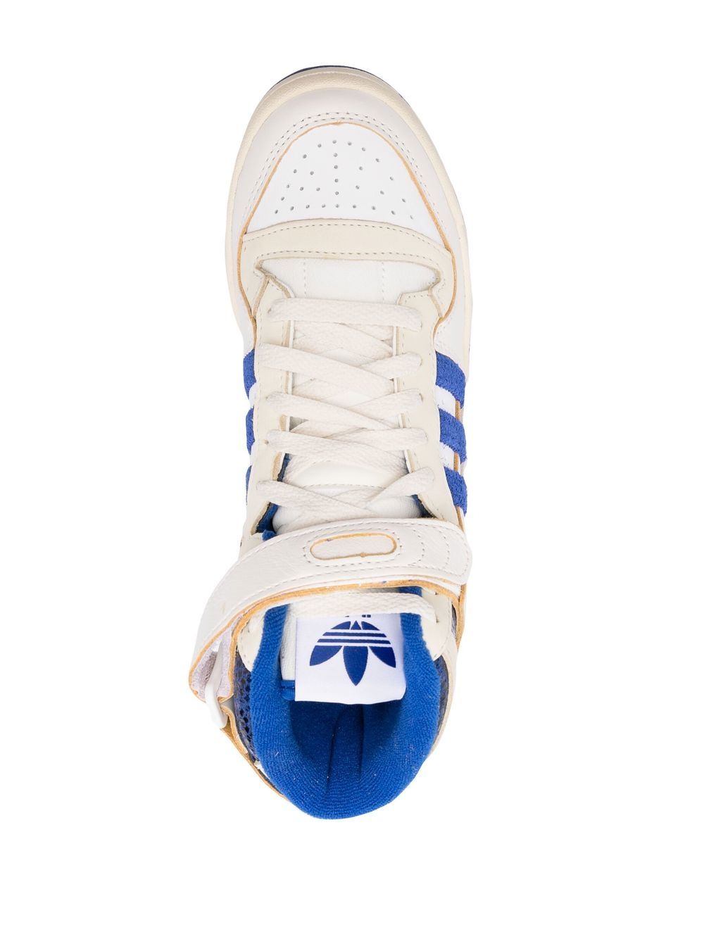 adidas logo embellished hi-top sneakers CLOUD WHITE ROYAL BLUE