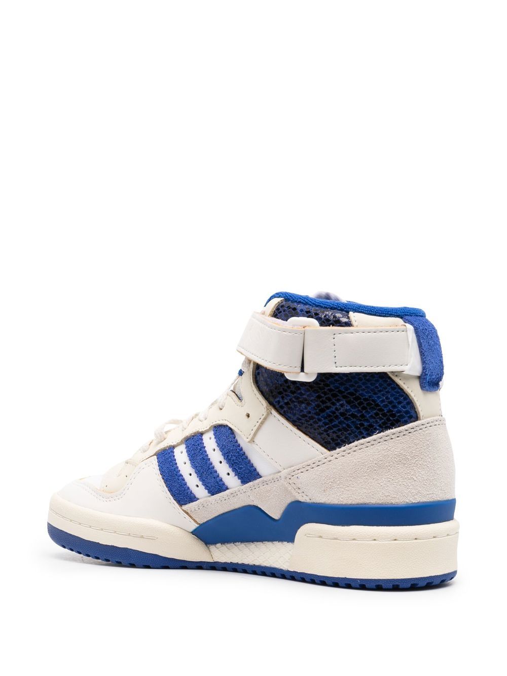 adidas logo embellished hi-top sneakers CLOUD WHITE ROYAL BLUE