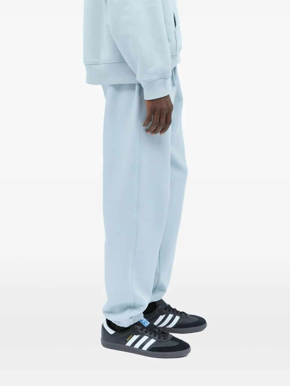 Patta Logo-embroidered Track Pants In Grey