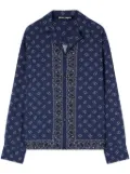 Palm Angels paisley-print long-sleeve shirt - Blue