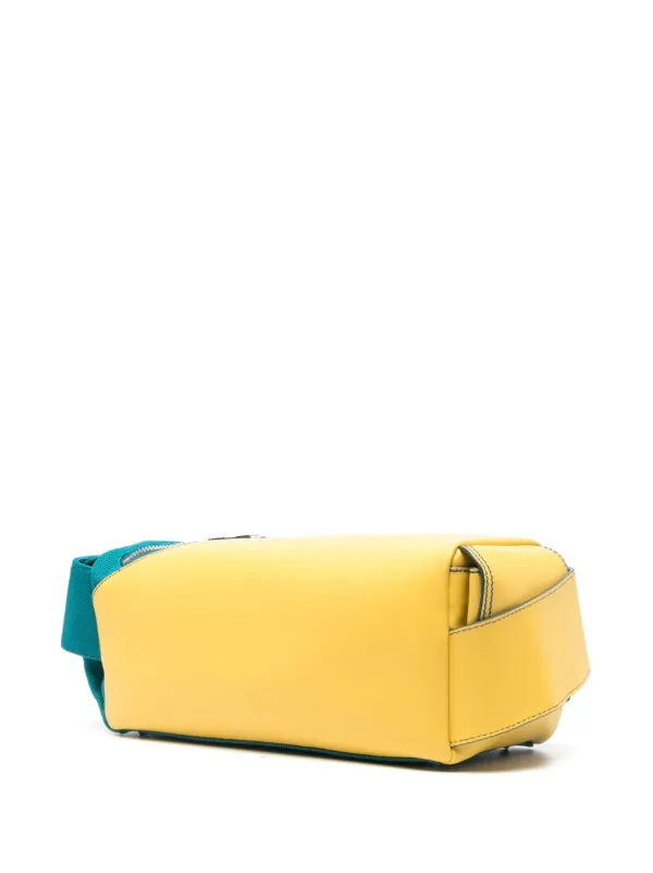 ★SUNNEI★ Lavaureto Twisted Strap Shoulder Bag Yellow MACCX Sunnei Labauletto Unisex Small Vegan Shoulder Bag Yellow