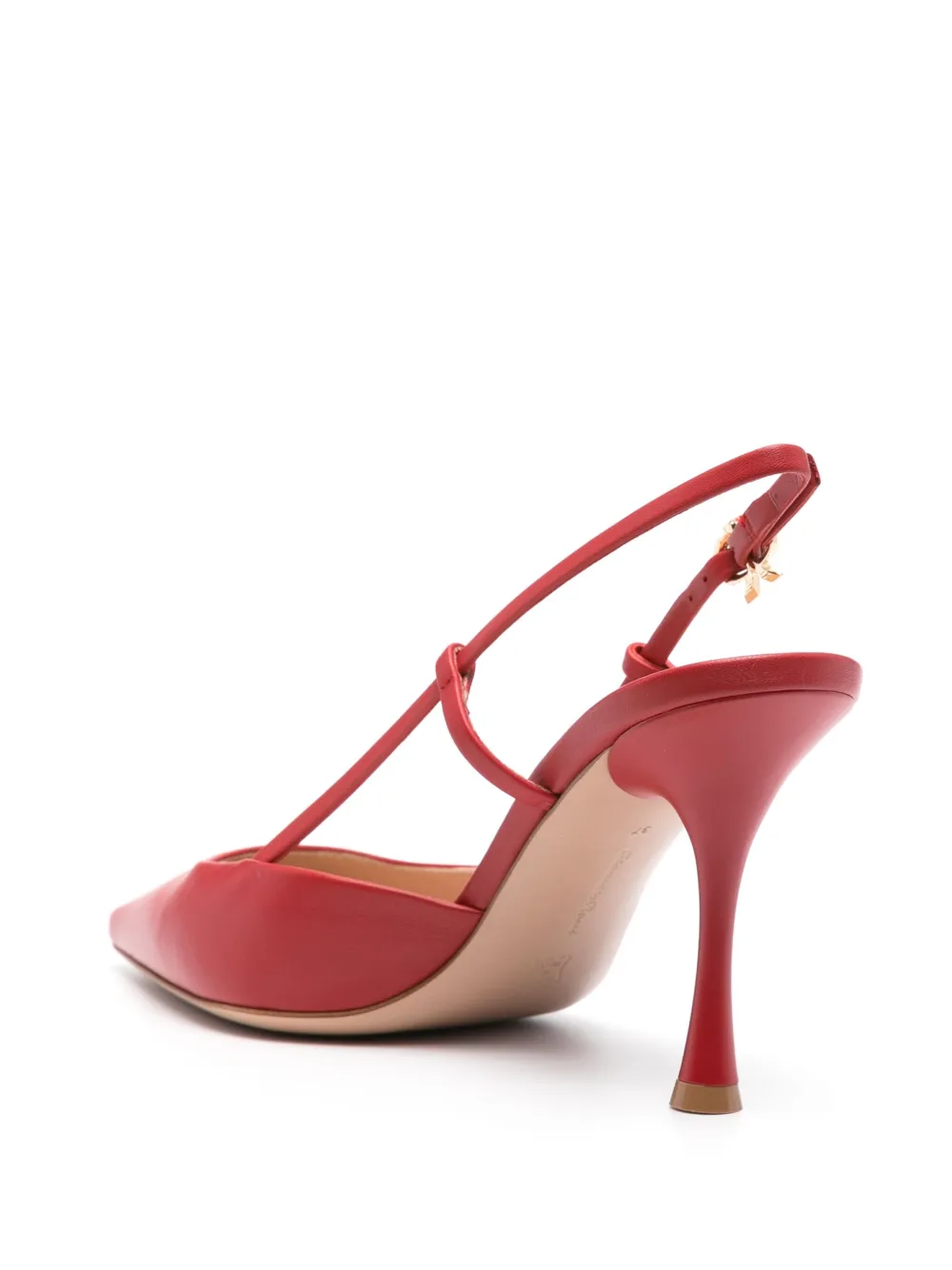 Shop Gianvito Rossi Ascent 85mm Slingback Pumps In Red