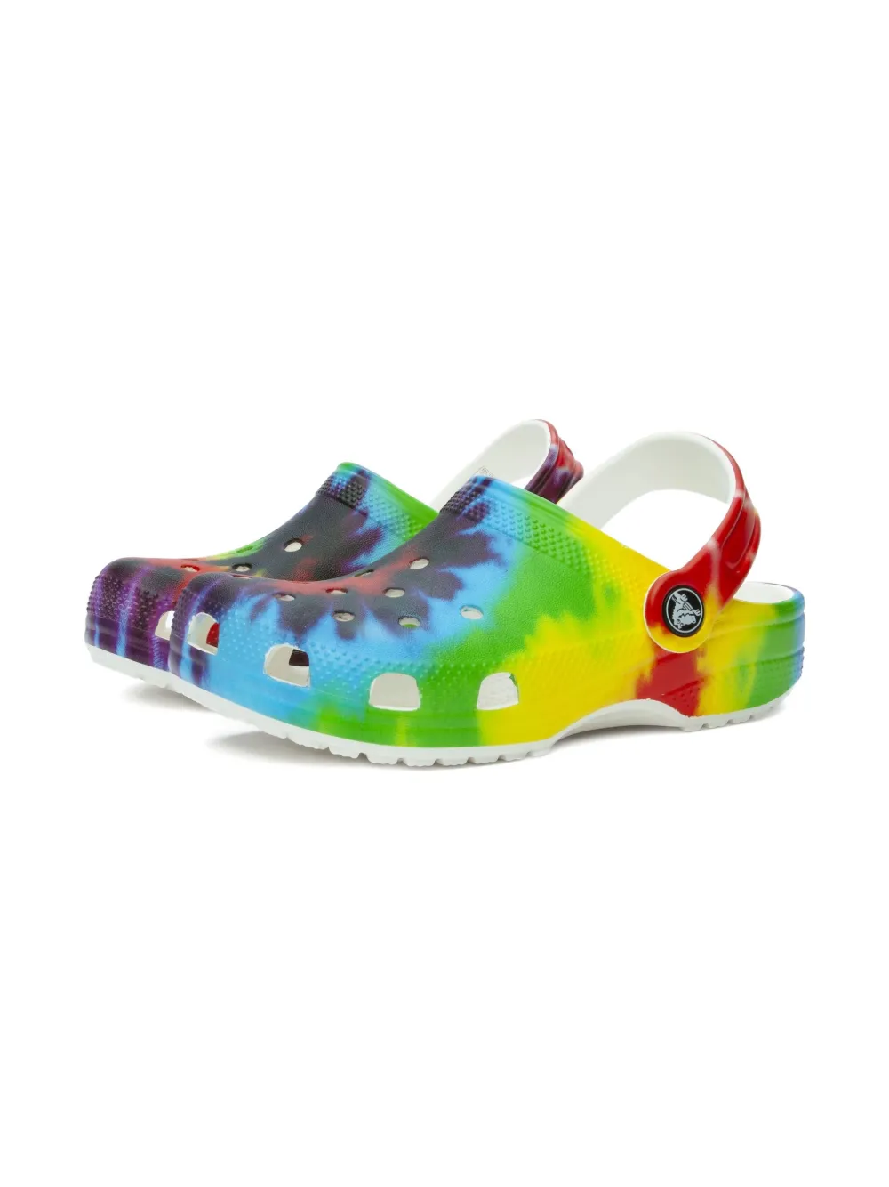 Crocs Kids' Tie-dye Graphic Clogs In Multi