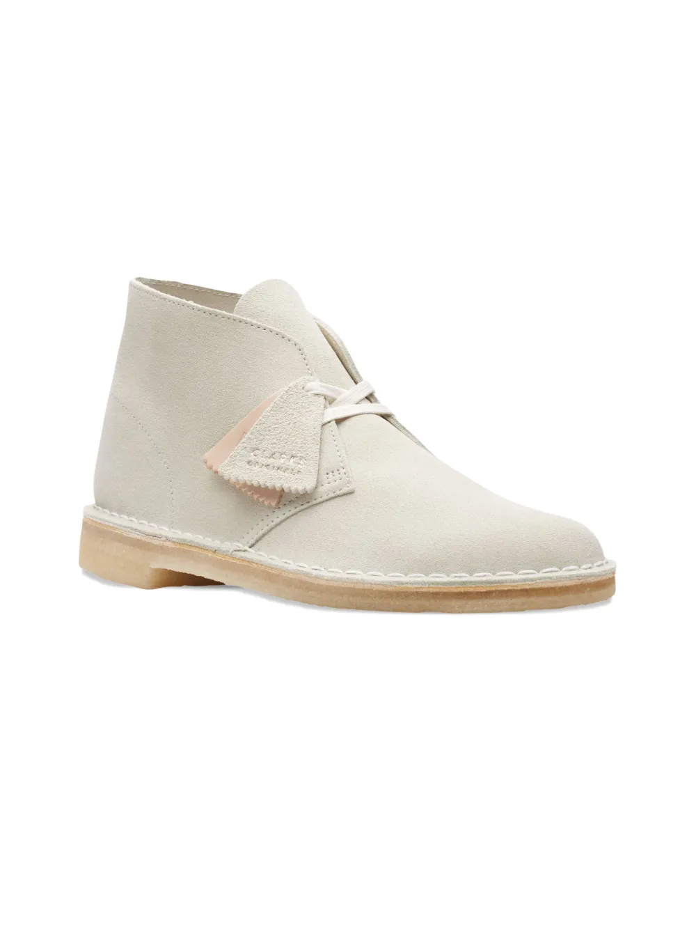 Clarks ankle-length "Off White Suede" desert boots