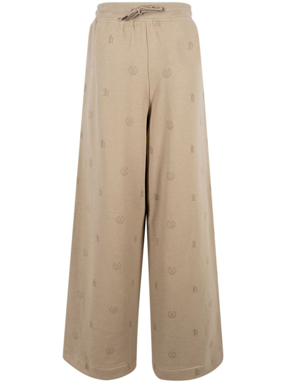 Honor The Gift Crest-logo Cotton Track Pants In Neutrals