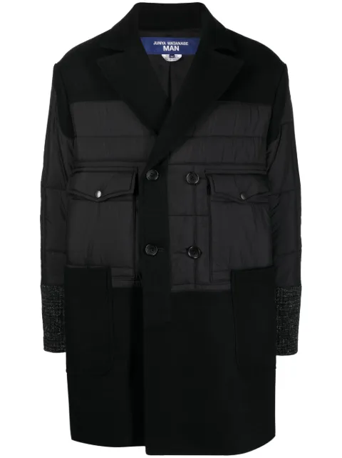 Junya Watanabe MAN abrigo capitonado con panel