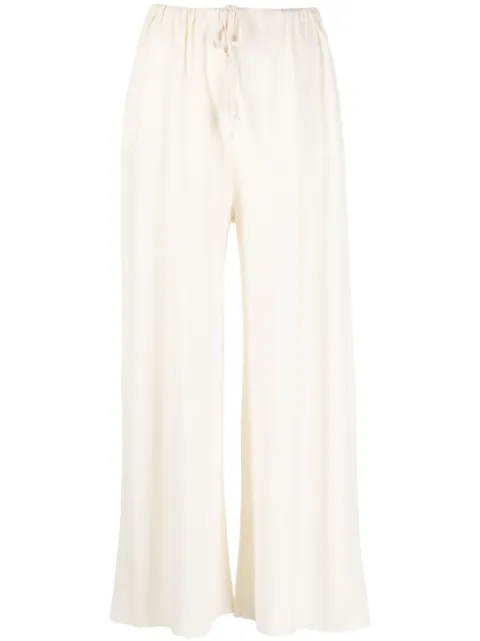 The Row drawstring-waist wide-leg trousers