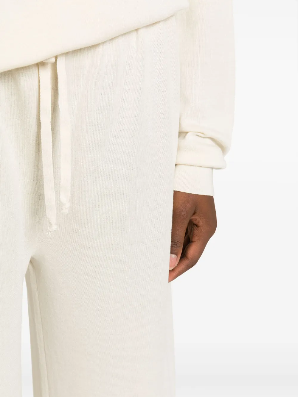 The Row Drawstring-waist Wide-leg Trousers In Neutral