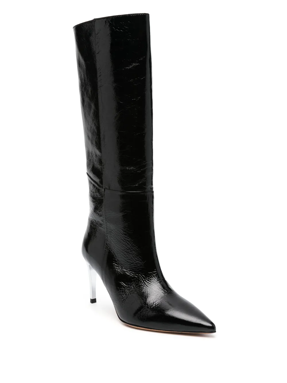 IRO Daly 85mm knee-high leather boots - Zwart