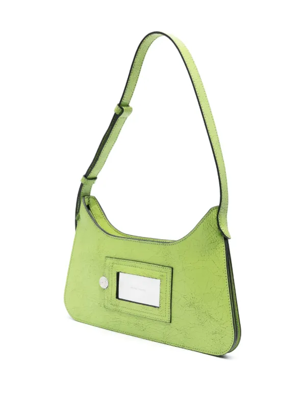 Acne Studios Platt レザーショルダーバッグ | グリーン | FARFETCH JP