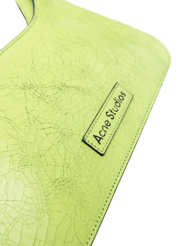Acne Studios Platt レザーショルダーバッグ | グリーン | FARFETCH JP