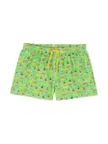 MC2 Saint Barth Kids graphic-print swimming shorts - Green