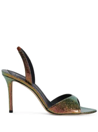 サンダル・ミュール GIUSEPPE ZANOTTI E500010 002 Sandals Giuseppe Zanotti 30th Anniversary Crystal-Embellished Toe