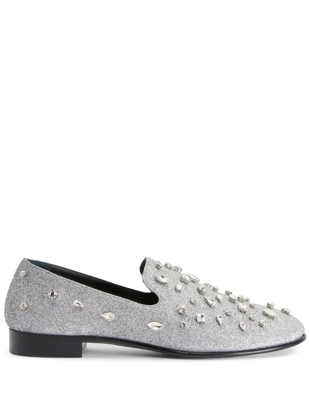 Giuseppe Zanotti Seymour Bijoux 15mm loafers Silver