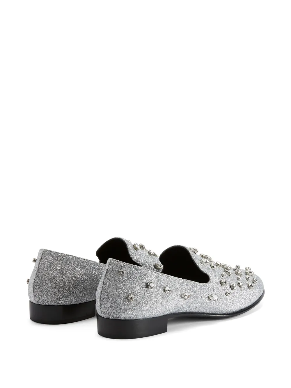 Giuseppe Zanotti Seymour Bijoux 15mm loafers Silver
