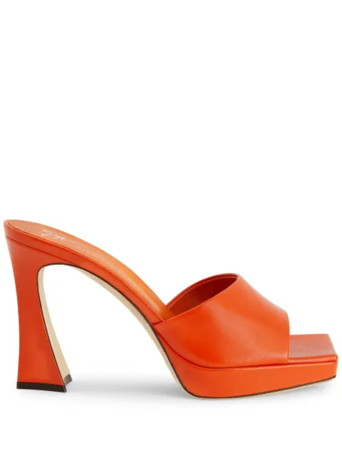 Giuseppe Zanotti Solhene 100mm leather platform sandals