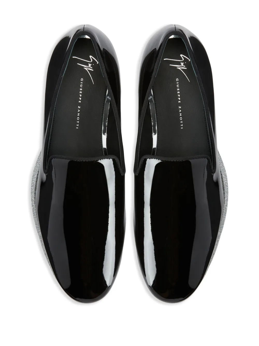 Giuseppe Zanotti Flash leren loafers Zwart