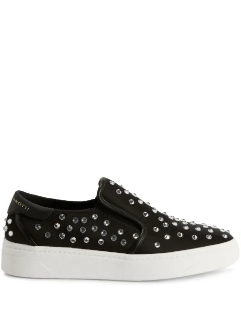 Giuseppe Zanotti Gz94 crystal-embellished satin sneakers