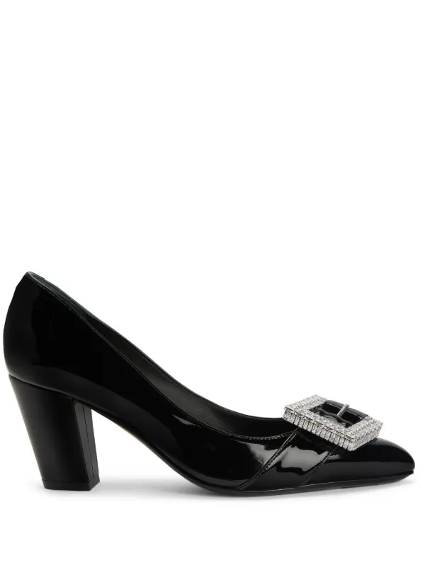 靴 Giuseppe Zanotti archive pumps ladies Giuseppe Zanotti Liza Swarovski Crystal-Embellished Peep-Toe