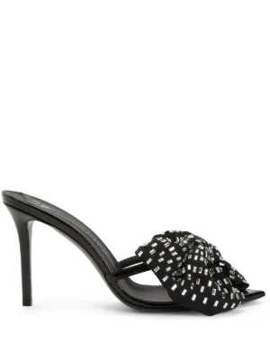 Gucci GG 90mm ビジュートリム ミュール | ブラック | FARFETCH JP