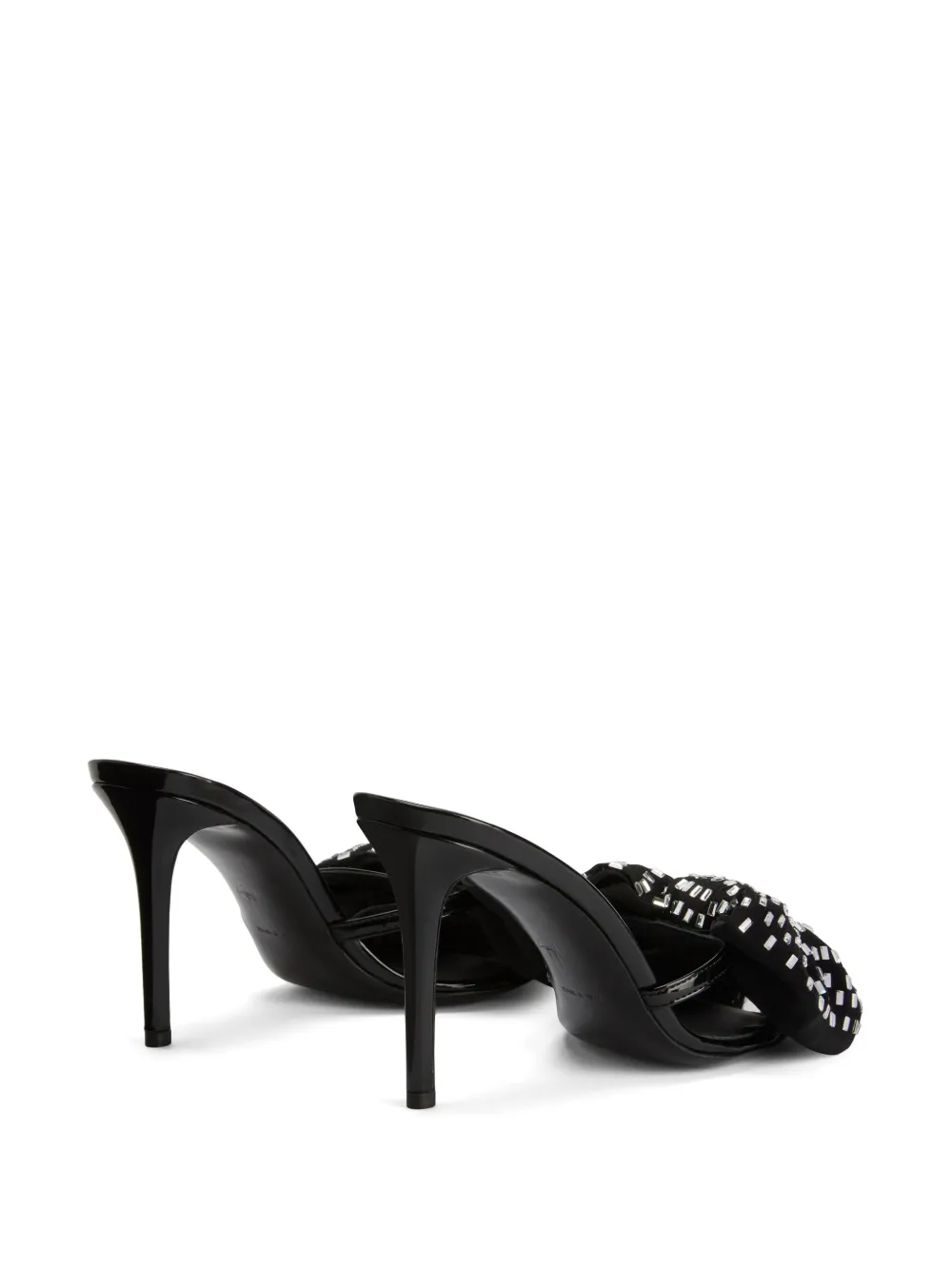 Giuseppe Zanotti Intriigo Alexandrine 90mm Mules In 黑色