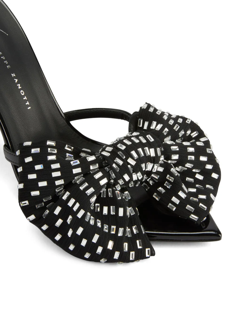 Giuseppe Zanotti Intriigo Alexandrine 90mm Mules In 黑色