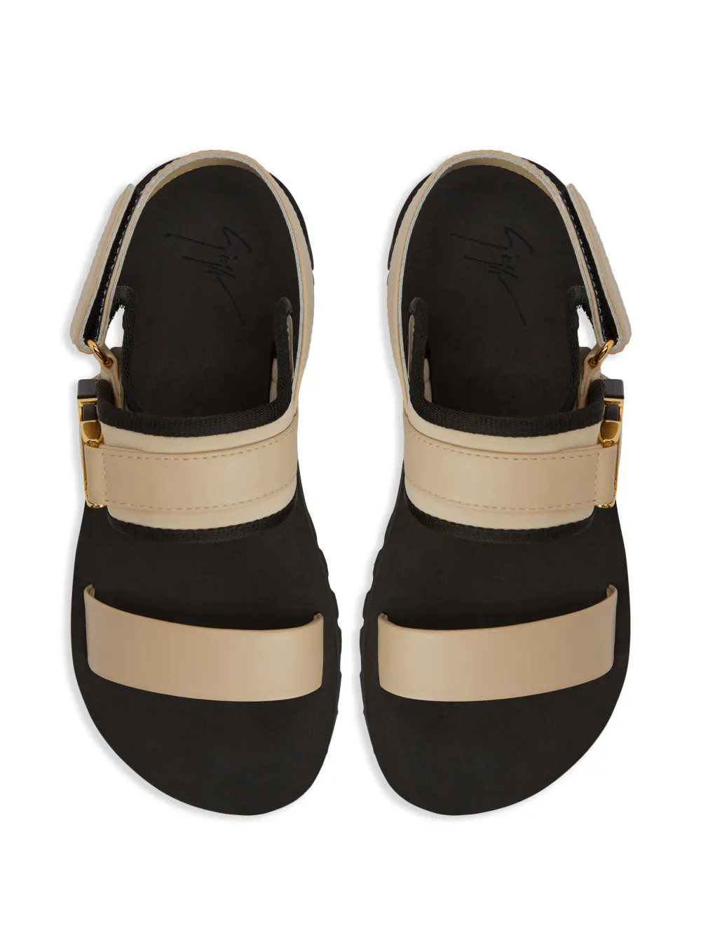 Giuseppe Zanotti Mederic touch-strap sandals Beige