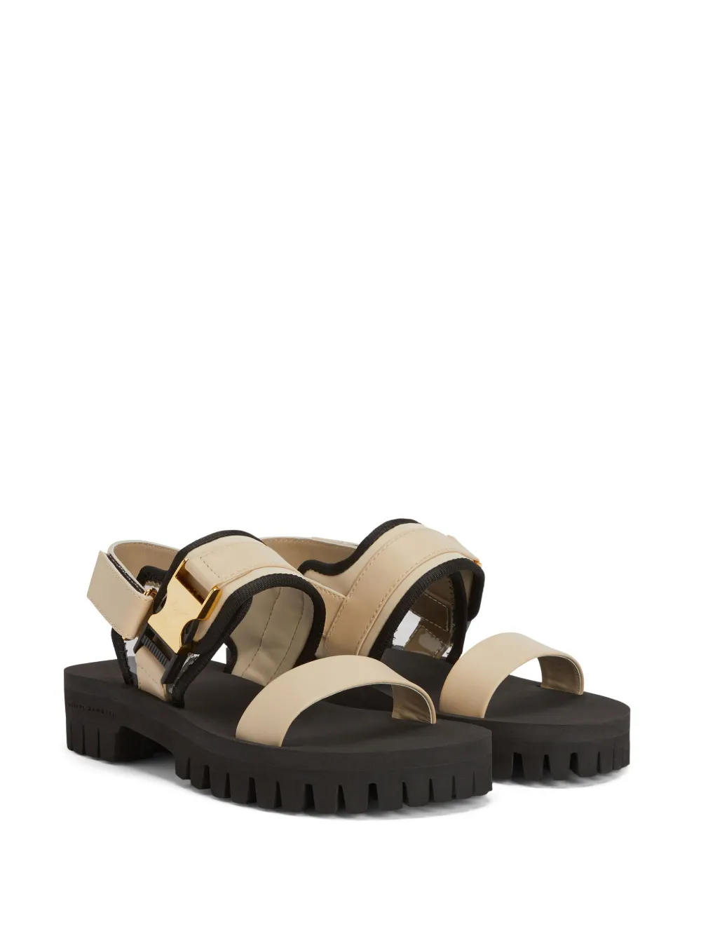 Giuseppe Zanotti Mederic touch-strap sandals Beige