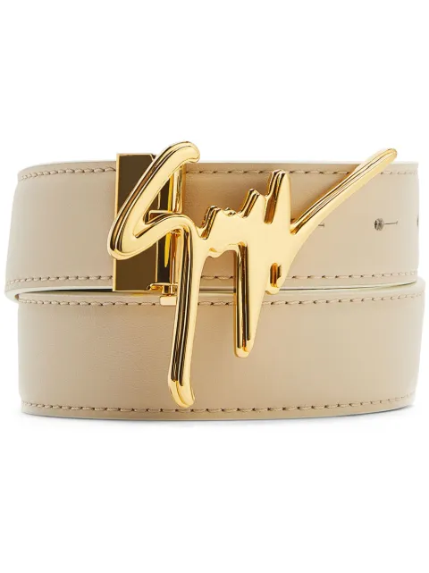 Giuseppe Zanotti cinturón con hebilla del logo