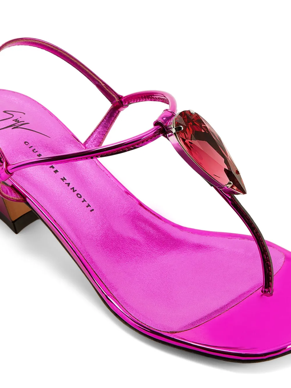 Giuseppe Zanotti Anthonia 45mm leather sandals Pink