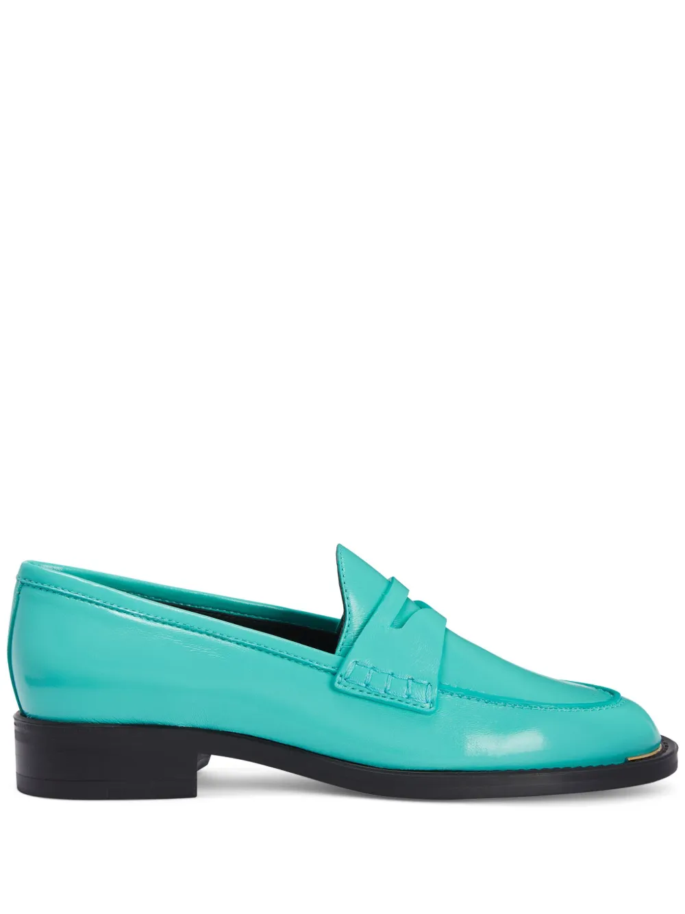 Giuseppe Zanotti Farridha leren loafers Groen