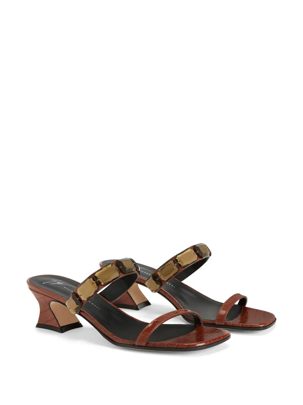Giuseppe Zanotti Flaminia 45mm square-toe sandals | Heeled Sandals | Image 2