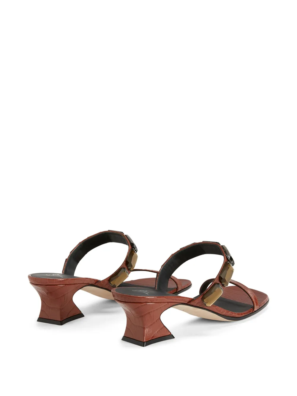 Giuseppe Zanotti Flaminia 45mm square-toe sandals Brown