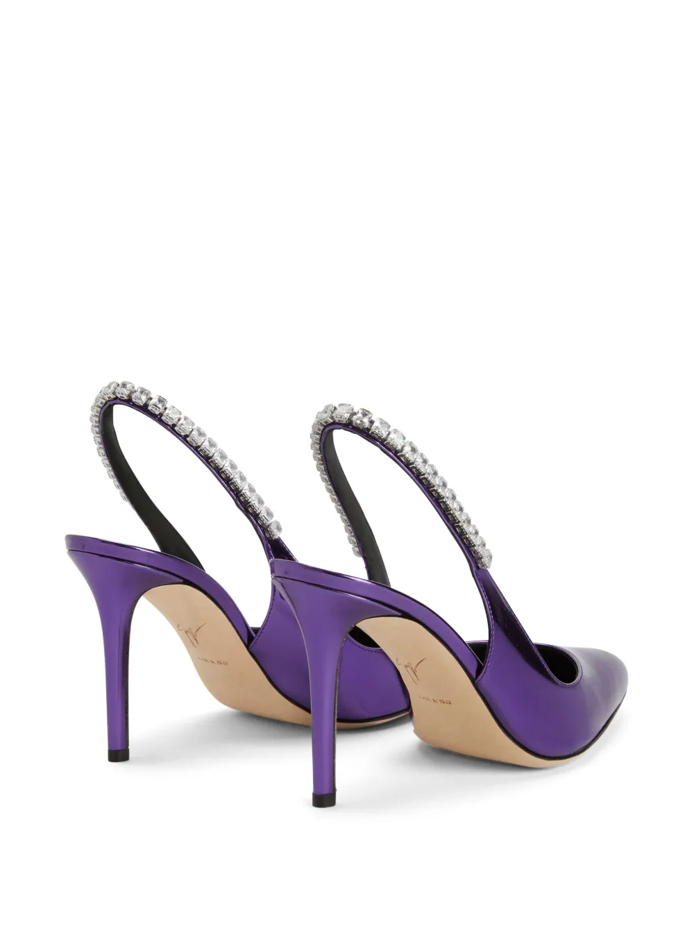 Giuseppe Zanotti Rachyl leren pumps Paars