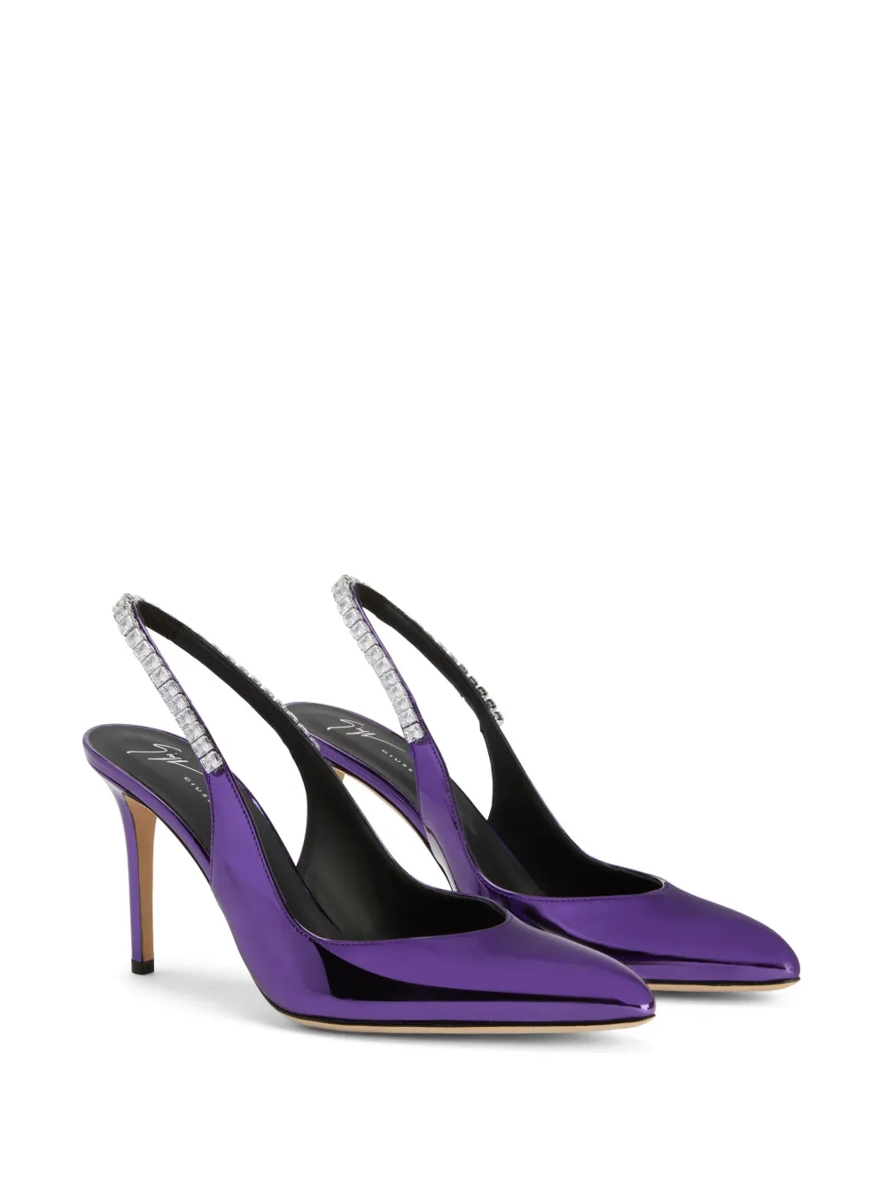 Giuseppe Zanotti Rachyl leren pumps Paars