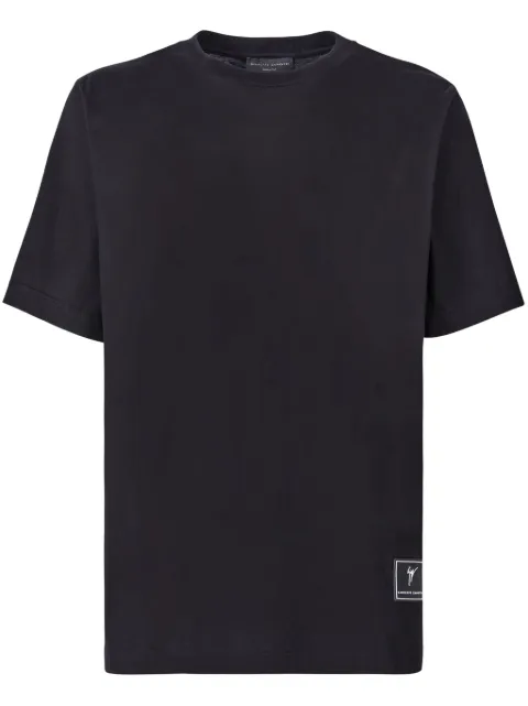 Giuseppe Zanotti logo-patch cotton T-shirt