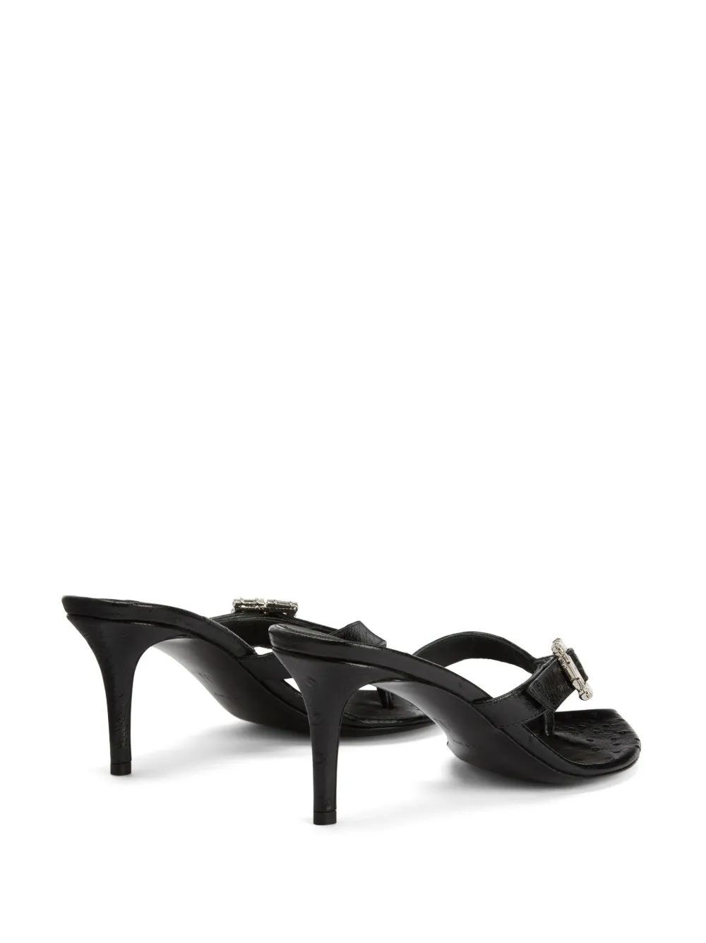 Giuseppe Zanotti Naomee leren muiltjes Zwart