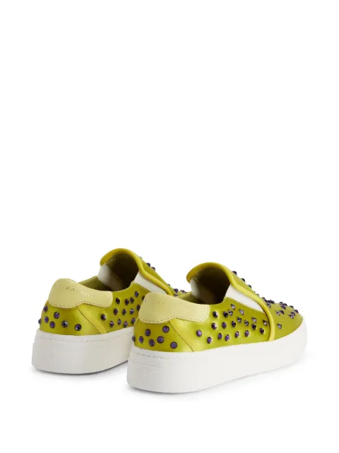 Giuseppe Zanotti GZ94 studded leather slip-on sneakers RS40018002 - 2