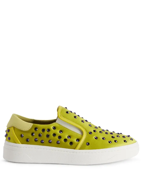 Giuseppe Zanotti GZ94 Studded Leather slip on Sneakers Farfetch