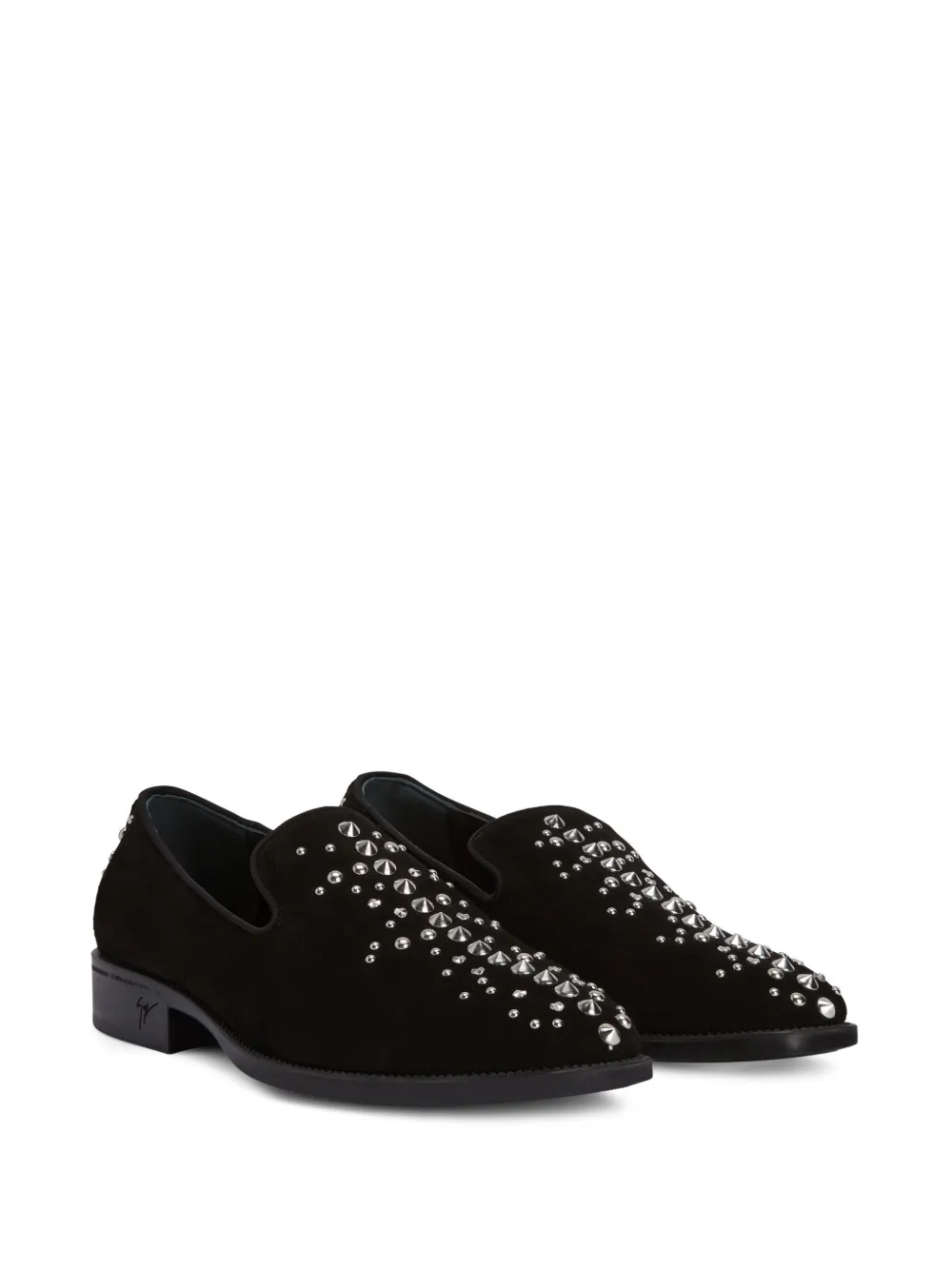 Giuseppe Zanotti Alfredson loafers met studs - Zwart