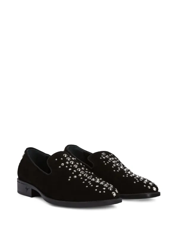 Mens studded top loafers